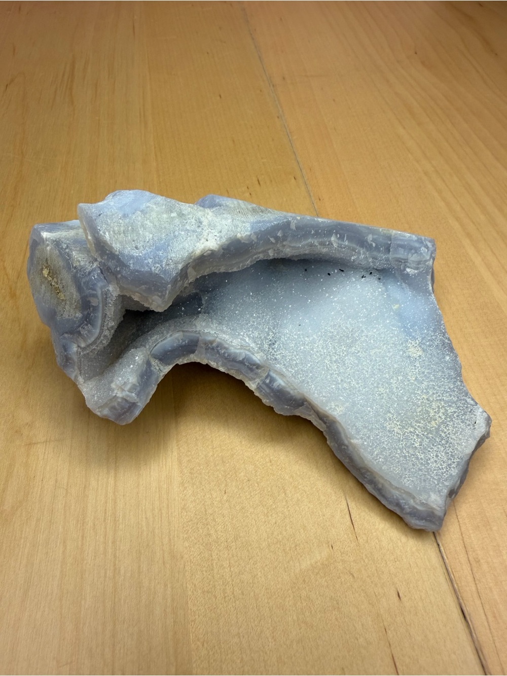 Blue Lace Agate Specimen Crystal
